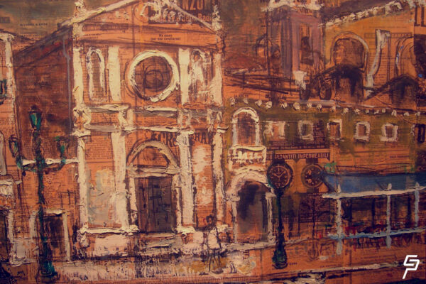 Giuseppe Cavallini, alle Zattere - Venezia. Dipinto collezione pinacoteca civica di Follonica