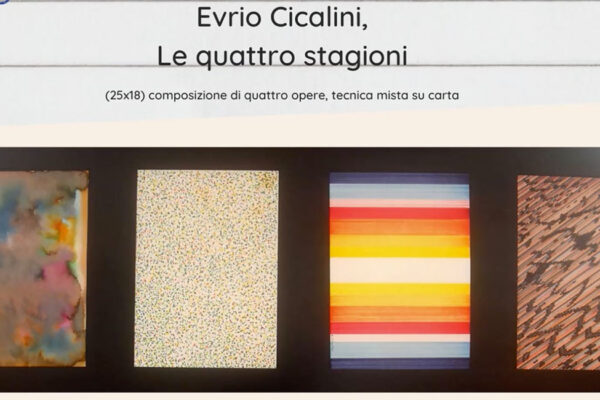 Evrio Cicalini, Le quattro stagioni. Laboratorio didattico creazione di un calendario personale ispirato a un'opera d'arte contemporanea